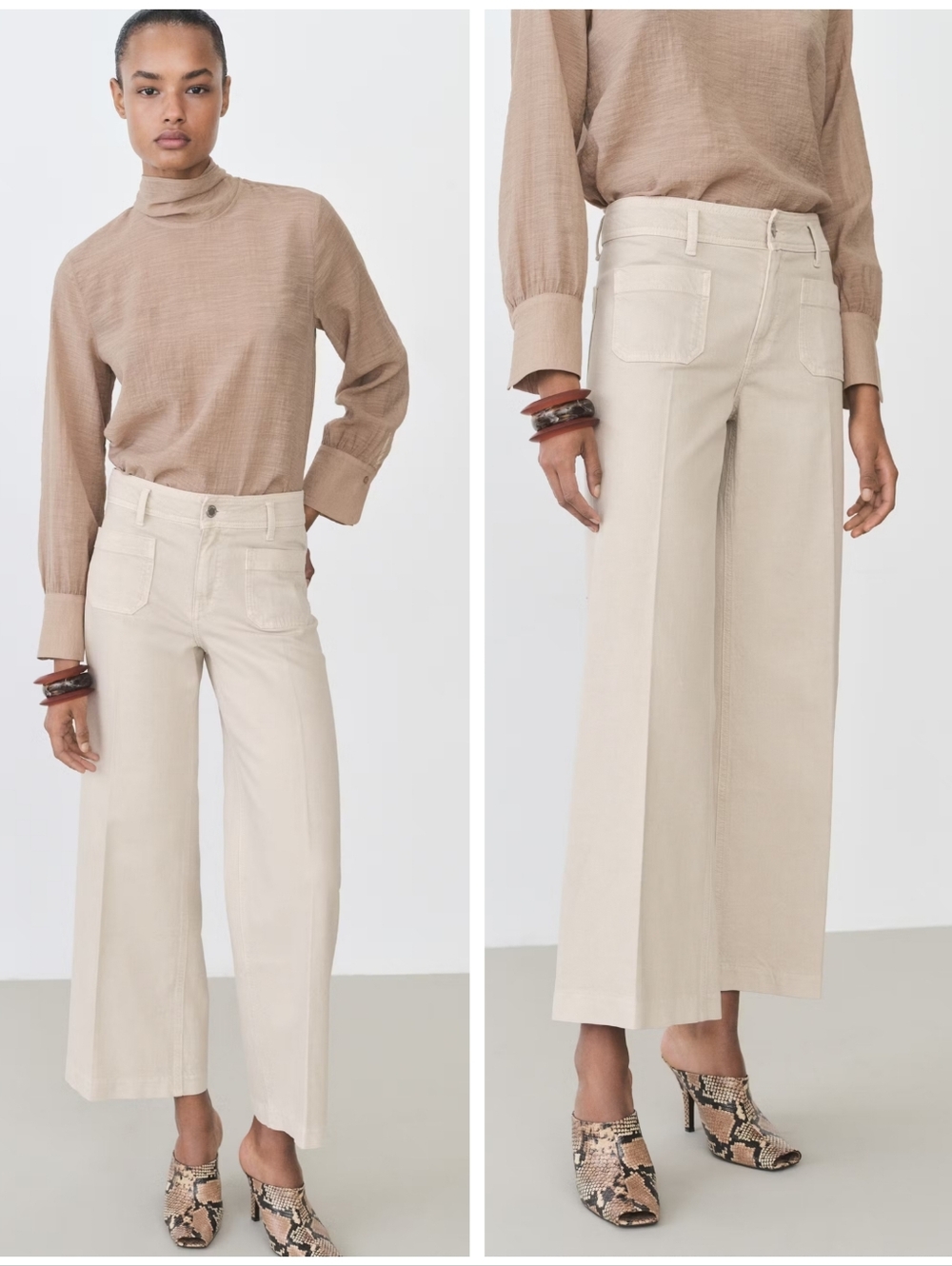 MANGO Denim Culottes